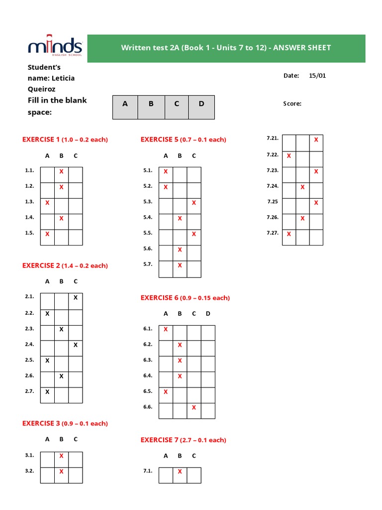 Written Test 2A | PDF