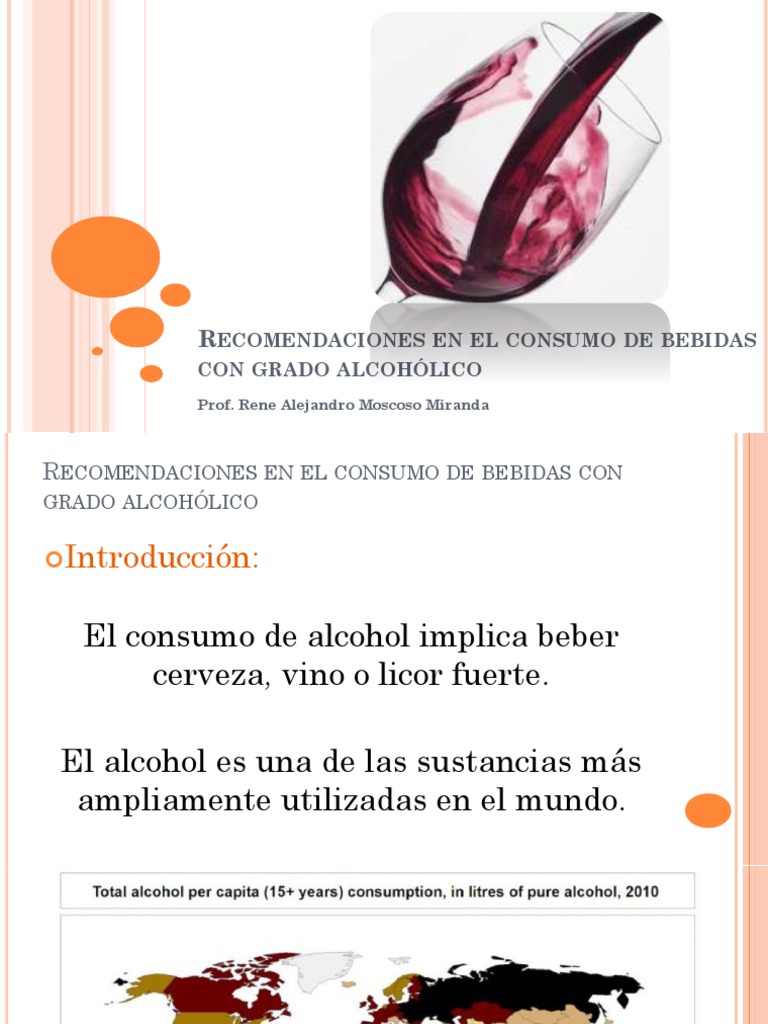 2 Recomendaciones en El Consumo de Bebidas Con Grado Alcoholico | PDF |  Alcoholismo | Bebida, image size:768x1024