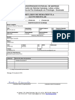 Formulario de Rematricula - Mestrado e Doutorado