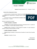 Circular N. 056/2023: Data: 24/03/2023 Assunto: Simulado Bimestral A e B