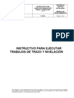 Ins para Ejecutar Trabajos de Trazo y Nivelacion