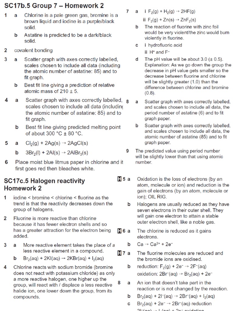 SC17b and C HW2 Answers | PDF
