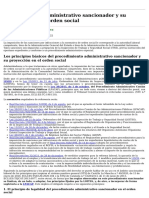 Los Principios Básicos Del Procedimiento Administrativo Sancionador y Su Proyección en El Orden Social