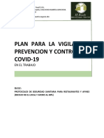 Plan para La Vigilancia, Prevrencion y Control Covid 19 El Huerto