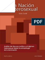 CURIEL, Ochy.La Nación Heterosexual-Análisis del discurso jurídico y el régimen heterosexual desde la antropología de la dominación. (2013)