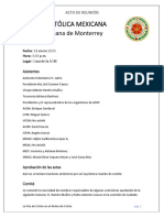 Acta de Reunión Sabado 21 Enero 2023