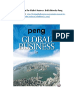 Solution Manual For Global Business 3rd Edition by Peng