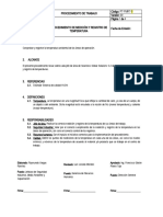 Procedimiento de Medicion y Registro de Temperatura (PMRT012015)