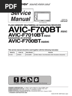 Pioneer Avic-F700bt f7010bt SM