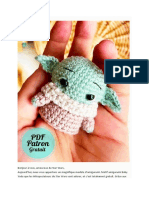 Porte Cles Bebe Yoda PDF Amigurumi Patron Gratuit