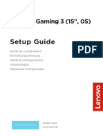 Ideapad Gaming 3 15imh SG en FR de It NL PT 202004