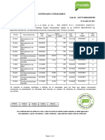 Certificado de Cotizaciones AFPModelo