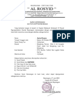 Surat Penerimaan Amira Khusna