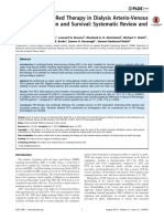 Role of Far Infrared Therapy in Dialysis Arteriovenous Fistula Maturation and Survival Systematic Review and MetaanalysisPLoS ONE