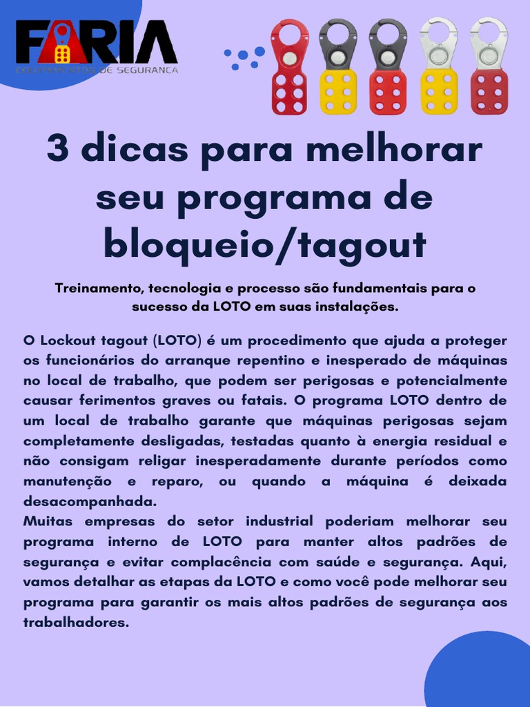 Loto - Lockout &tagout | PDF