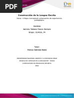 Tarea 4 - Mapa Conceptual y Planeación de Experiencia Pedagógica