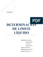 Informe Determinación de Limite Liquido