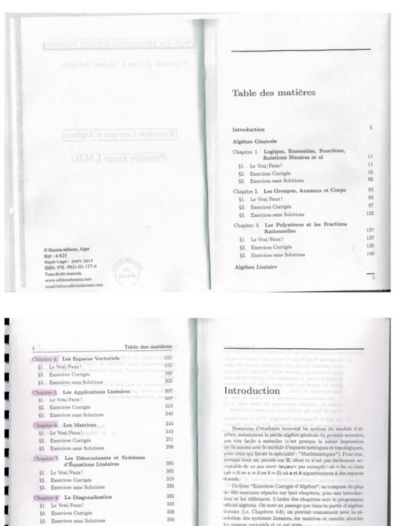 Ch1 Ex Algebre - Logique Ensembles Fonctions Rel Binaires | PDF