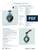 Robinet A Papillon Type Z011-A: Caracteristiques Techniques