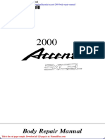 Hyundai Accent 2000 Body Repair Manual