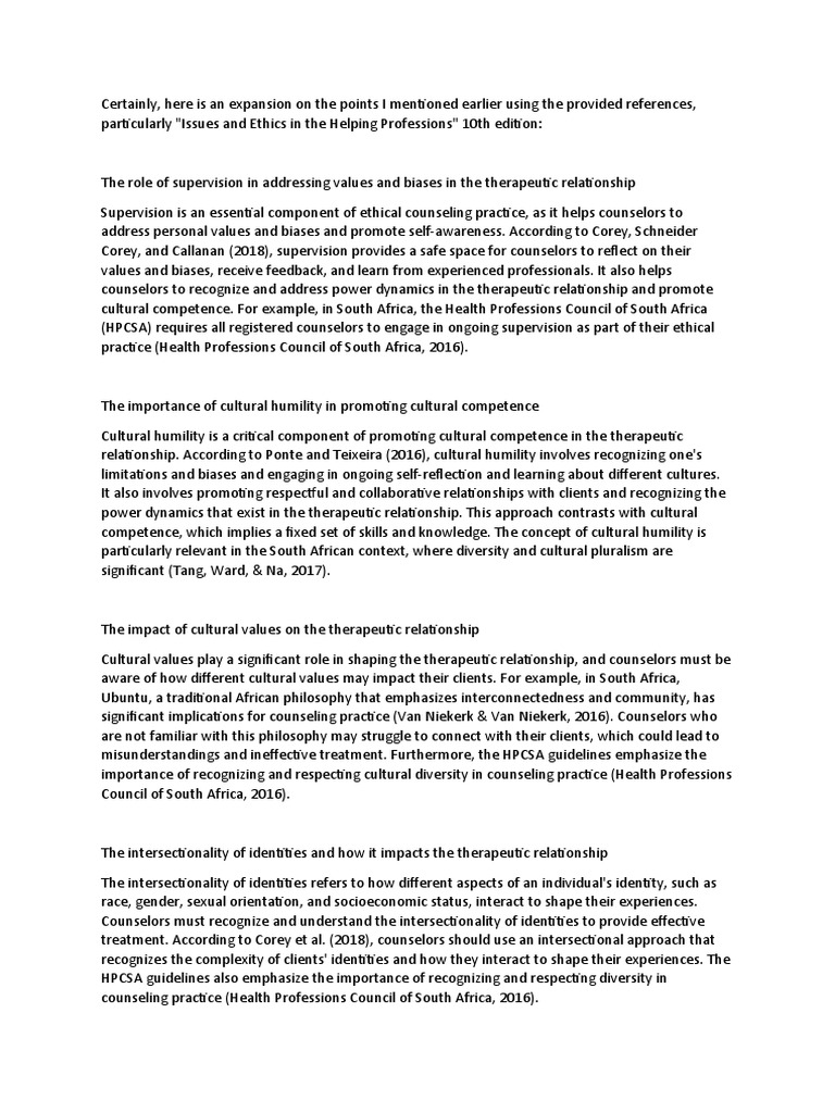 Expansion Notes PDF Counseling Psychology Intersectionality