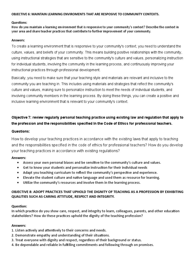 TRF 2025: Community Responsive Teaching | PDF | Teachers | Learning