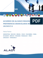 FD AR - PAR 4 Regional Preferencia Arancelaria-ALADI