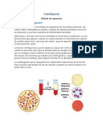 Centrifugación Proyecto de Quimica