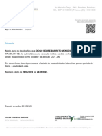 Atestado: 175.705.717-03, Foi Submetido A Uma Consulta Médica Na Data de Hoje, 26/05/2023 20:18 HRS