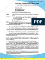 INFORME N°140-2023 Sobre Sustento Tecnico de Valorizaciones de Componente Equipamiento CENTRO DE SALUD