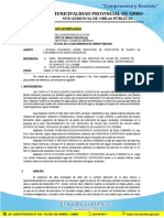 INFORME N°xxxxxxxxxxx-2023 Opinion Favorable para Reduccion de Prestacion de Planta de Tratamiento CENTRO DE SALUD