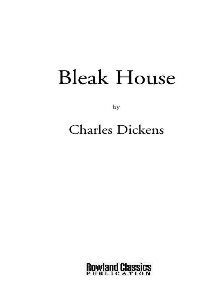 Bleak House - Preface | PDF
