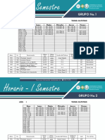 Horario I Semestre 2023