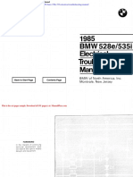 1985 BMW 528e 533i Electrical Troubleshooting Manual