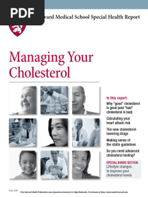 Managing Your Cholesterol Harvard Health