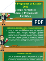 Especificidades Del Campo Formativo Saberes y Pensamiento Científico Fase 3 1er Grado Cte Marzo