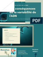 Les Conséquences de La Variabilité de l'ADN