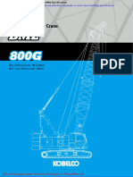 Kobelco Hydraulic Crawler Crane Bme800g Specifications