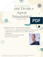 Agwat Teknolohikal o Digital Divide ESP