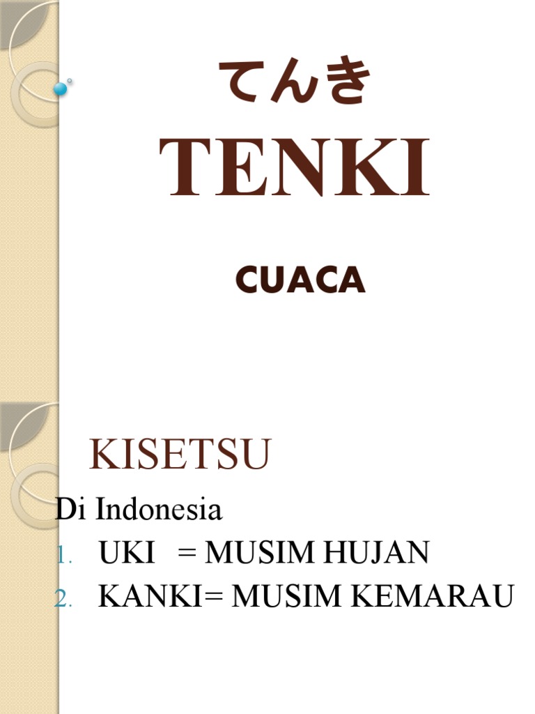 Belajar Cuaca dan Musim Jepang | PDF