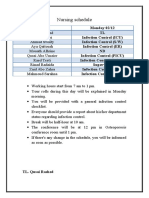 Nursing Schedule