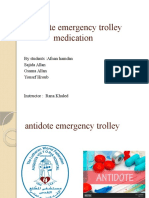 Antidote Emergency Trolley Medication: by Students Afnan Hamdan Sajida Allan Osama Allan Yousef Hroub