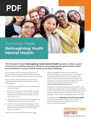 Reimagining Youth Mental Health Summary