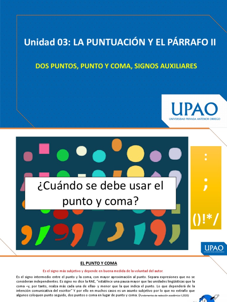 Uso del punto y coma en redacción | PDF | Coma | Mecánica del lenguaje