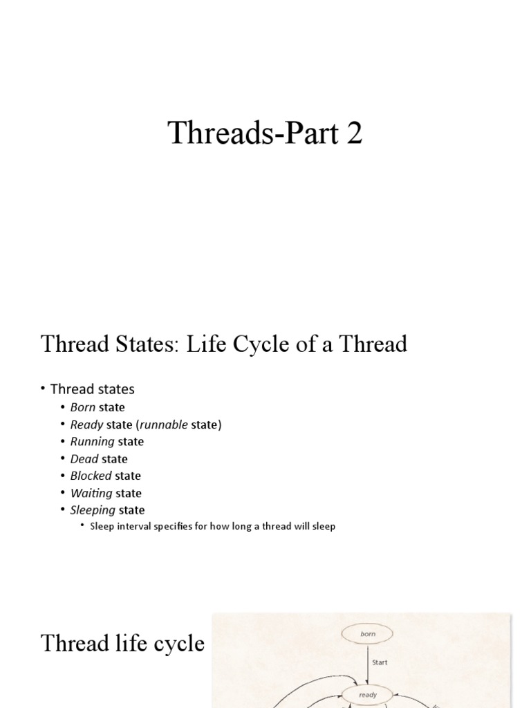 Threads Part 2 PDF Thread Software Engineering