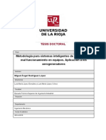 Metodología para Sistemas Inteligentes de Detección de Mal Funcionamiento en Equipos. Aplicación A Los Aerogeneradores