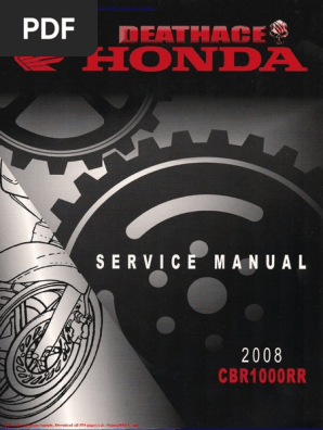 Honda CBR 1000 RR 08 Service Manual | PDF