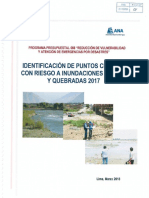 4507 - Identificacion de Puntos Criticos Con Riesgo A Inundaciones en Rios y Quebradas Del Departamento de Madre de Dios