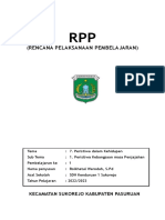 (Rencana Pelaksanaan Pembelajaran) : Kecamatan Sukorejo Kabupaten Pasuruan
