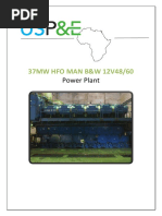 37mw Man BW 12v4860 Hfo Power Plant